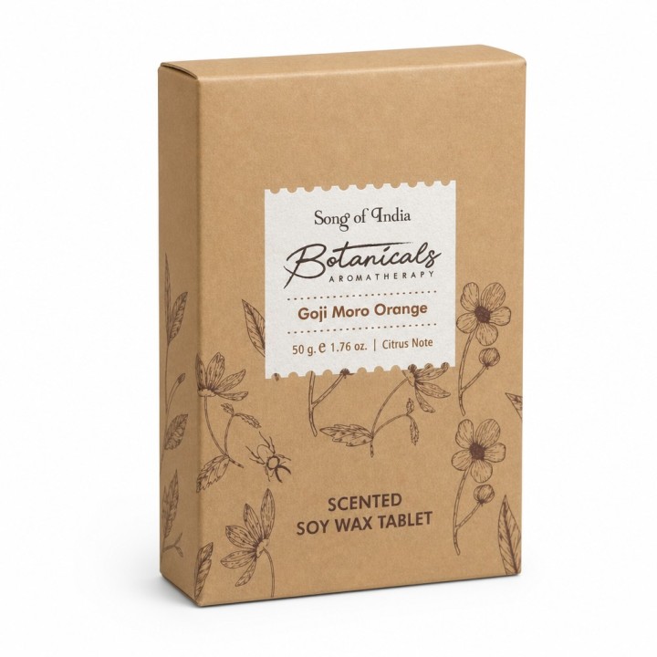 50 g. Botanical Aromatherapy Scented Soy Wax Tablet BTWT50 Goji Moro Orange - zdjęcie produktu