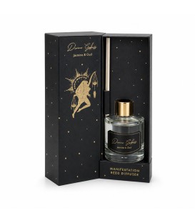 50 ml. Esoteric Reed Diffuser with 4 Sticks in Round Glass Jar in Lock Box ESRD50 Jasmine & Oud (Divine Goddess) - zdjęcie produ