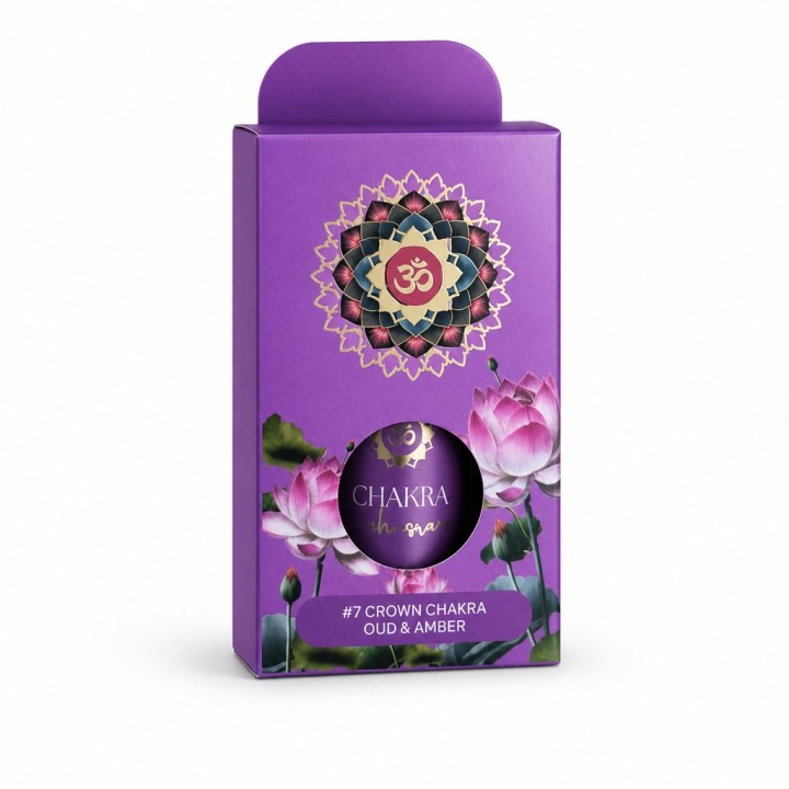 Chakra Mantra Olejek Aromaterapeutyczny Sahasrara Oud&Amber BALANCING 10 ml - zdjęcie produktu