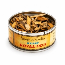 Naturalne kadzidło do spalania Royal Oud (drewno agarowe) puszka 25g Song of India - zdjęcie produktu