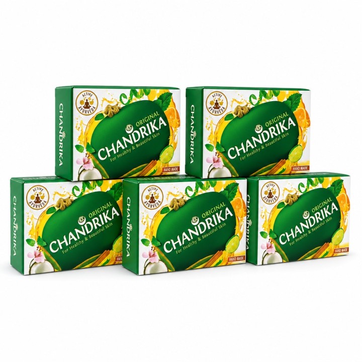 Mydełka Chandrika 5 szt. po 125g. Razem 625g - zdjęcie produktu