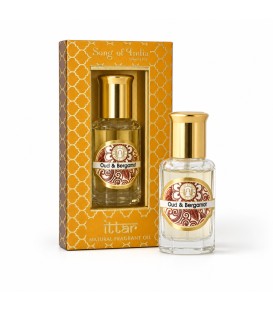 Olejek perfumowany roll-on - Oud & Bergamot - 10 ml. Luxurious Veda - Song of India - zdjęcie produktu