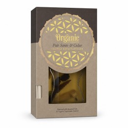 150 ml. Organic Goodness Smudge Reed Diffuser in Flat Bottle ORSRD150 Palo Santo & Cedar - zdjęcie produktu