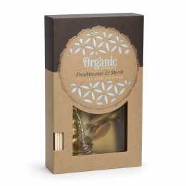 150 ml. Organic Goodness Smudge Reed Diffuser in Flat Bottle ORSRD150 Frankincense & Myrrh - zdjęcie produktu