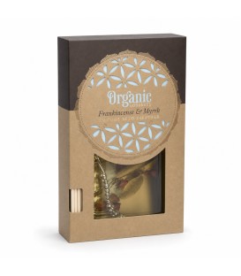 150 ml. Organic Goodness Smudge Reed Diffuser in Flat Bottle ORSRD150 Frankincense & Myrrh - zdjęcie produktu