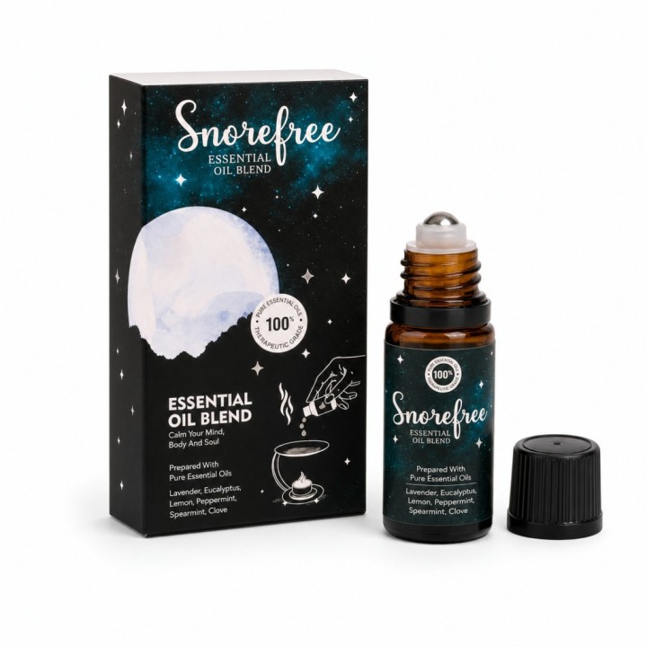 Olejek Eteryczny na Chrapanie w Bursztynowym Szkle SNORE FREE 10ml - zdjęcie produktu