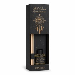 50 ml. Esoteric Reed Diffuser with 4 Sticks in Round Glass Jar in Lock Box ESRD50 Myrrh & Sandalwood (Boho Dreams) - zdjęcie pro