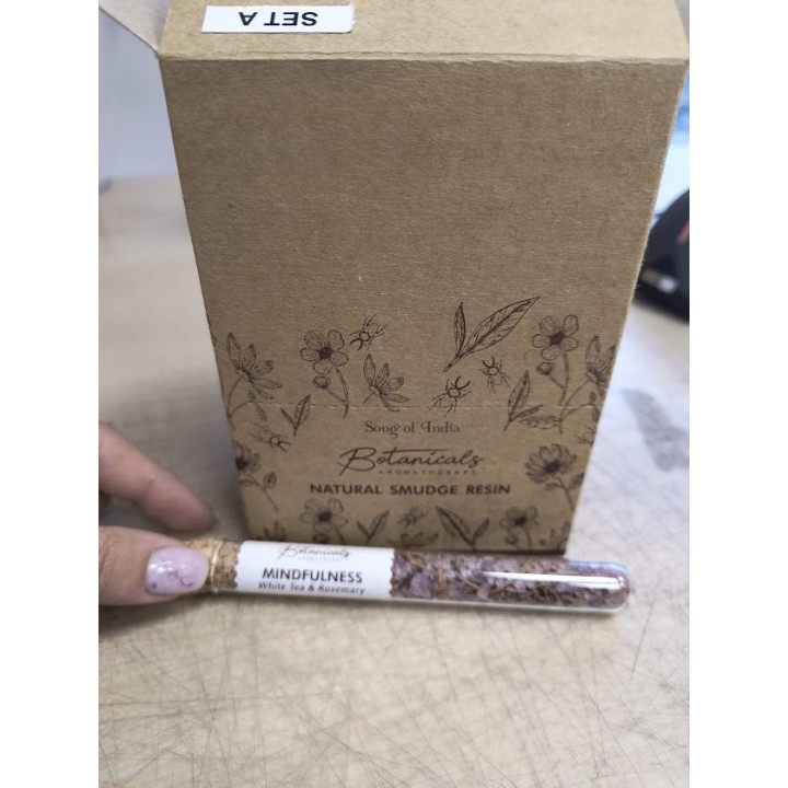 Botanical Aromatherapy Resin in Glass Tube & Cork BTRES Mindfulness