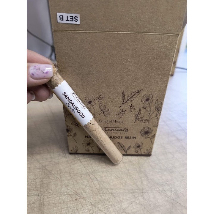 Botanical Aromatherapy Resin in Glass Tube & Cork BTRES Sandalwood
