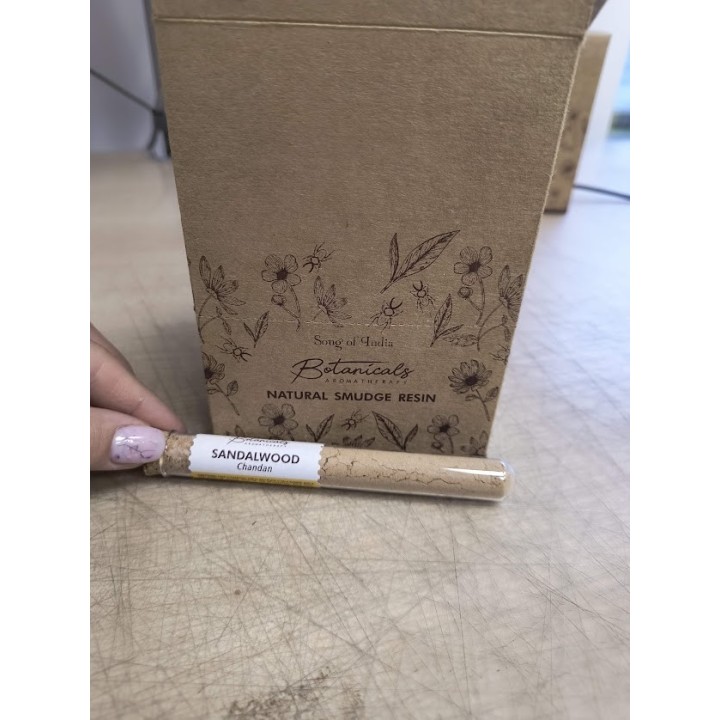 Botanical Aromatherapy Resin in Glass Tube & Cork BTRES Sandalwood