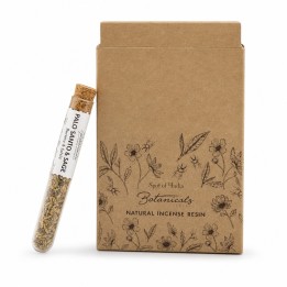 Botanical Aromatherapy Resin in Glass Tube & Cork BTRES Palo Santo & Sage - zdjęcie produktu