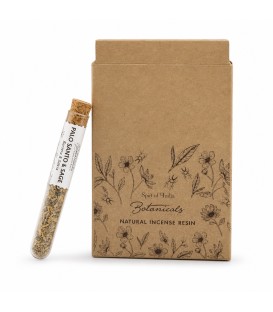 Botanical Aromatherapy Resin in Glass Tube & Cork BTRES Palo Santo & Sage - zdjęcie produktu