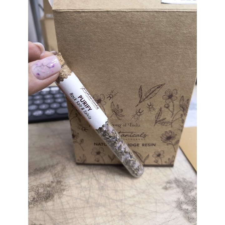 Botanical Aromatherapy Resin in Glass Tube & Cork BTRES Purify