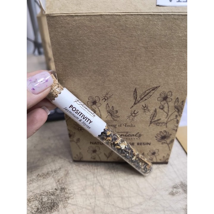 Botanical Aromatherapy Resin in Glass Tube & Cork BTRES Positivity