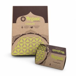 Organic Goodness 12 Back-Flow Incense Cones (Set of 6) INCBFOR Cannabis - zdjęcie produktu