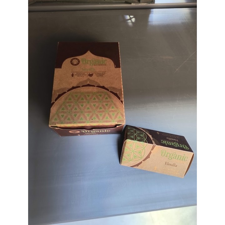 Organic Goodness 12 Back-Flow Incense Cones (Set of 6) INCBFOR Vanilla