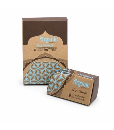 Kadzidła Stożkowe Backflow Nag Champa Organic Goodness BACK 12szt 12szt - zdjęcie główne produktu