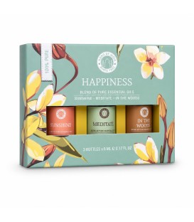 3 Aromatherapy 5 ml. Essential Oil Amber Bottles (Set of 3) in AREO05GB Happiness - zdjęcie produktu