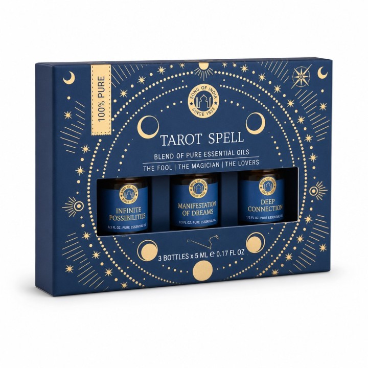 3 Aromatherapy 5 ml. Essential Oil Amber Bottles (Set of 3) in AREO05GB Tarrot Spell - zdjęcie produktu