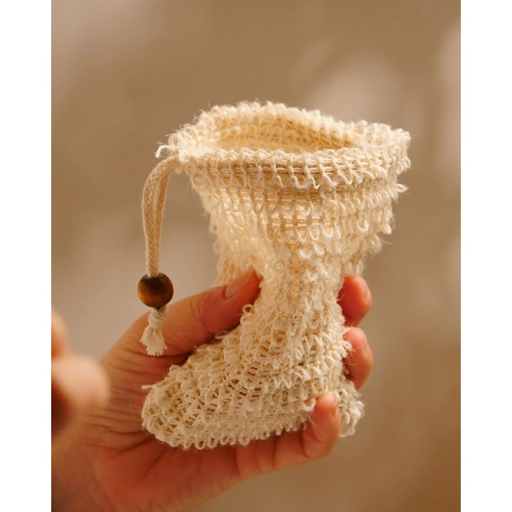 Woreczek na Mydło z Bawełny i Sizalu Najel SOAP COTTON SISAL - zdjęcie produktu