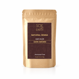 Henna do włosów Indyjska CIEMNY BRĄZ 100g Soil&Earth - zdjęcie produktu