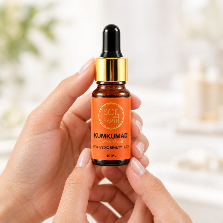 Olejek Kumkumadi 100% czysty 10ml SOIL AND EARTH - zdjęcie produktu