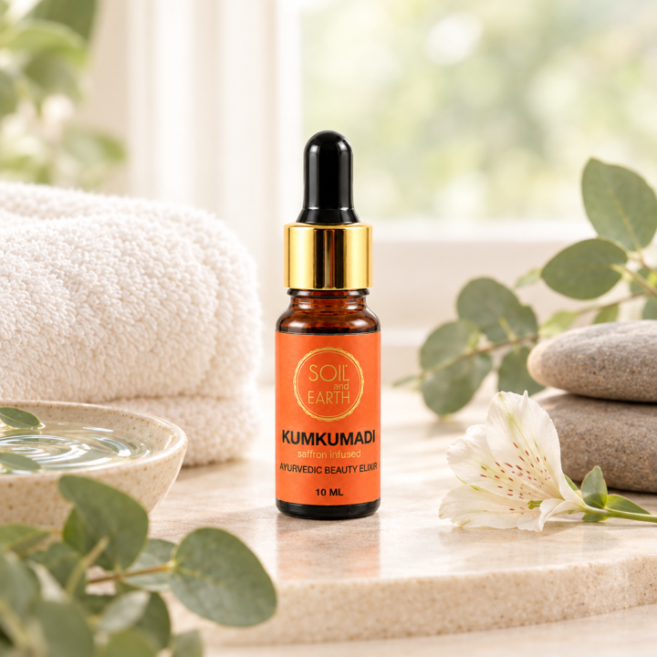 Olejek Kumkumadi 100% czysty 10ml SOIL AND EARTH - zdjęcie produktu