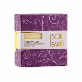 Ręcznie robione w Indiach mydło 100% VEGAN OUDH WOOD (drewno agarowe) 100g Soil & Earth Arabska Drzewna Nuta - zdjęcie produktu