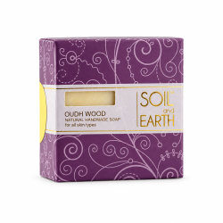 Ręcznie robione w Indiach mydło 100% VEGAN OUDH WOOD (drewno agarowe) 100g Soil & Earth Arabska Drzewna Nuta