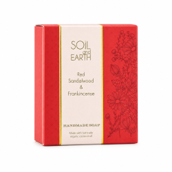 Mydło Orientalne 100% VEGAN CZERWONY SANDAŁOWIEC 100g Soil & Earth Indyjski Afrodyzjak