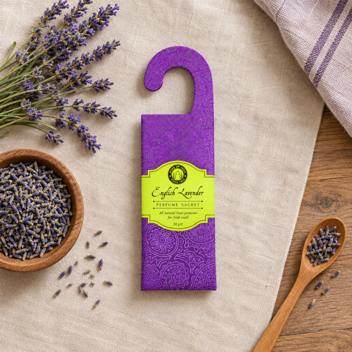Saszetka zapachowa z zawieszką English Lavender Song of India - zdjęcie produktu