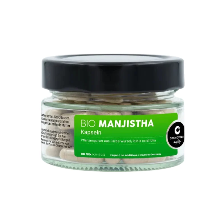BIO Manjistha 80 kapsułek Cosmoveda suplement diety - zdjęcie produktu