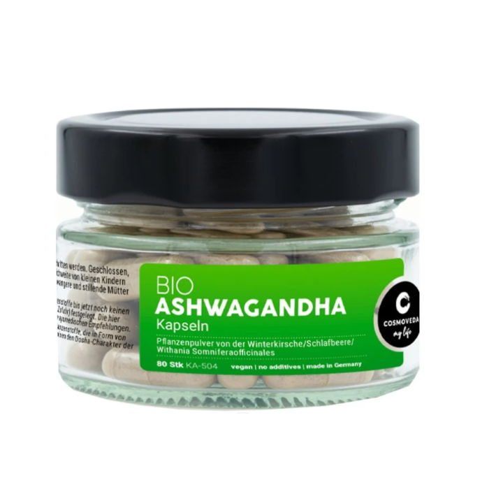 BIO Ashwagandha 80 kapsułek Cosmoveda - zdjęcie produktu
