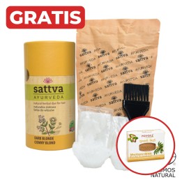 SATTVA HENNA CIEMNY BLOND 150g + gratis mydło