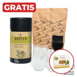 SATTVA HENNA CZARNA 150g + gratis mydło