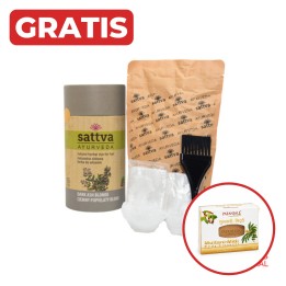 SATTVA HENNA DK. ASH BLONDE 150G + gratis mydło