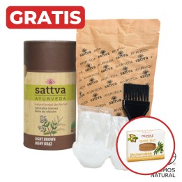 SATTVA HENNA JASNY BRĄZ 150 g. + gratis mydło