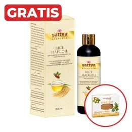 SATTVA OIL HAIR RICE 200ML + gratis mydło