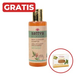 Szampon do włosów Miód i Migdał 210ml Sattva + gratis mydło