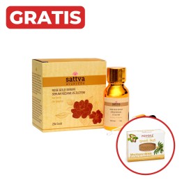 SATTVA ROSE GOLD OIL FACE SERUM 15ML + gratis mydło