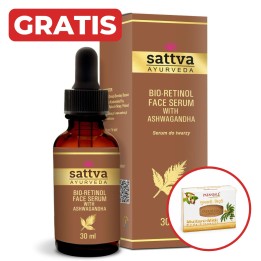 SATTVA BIO RETINOL SERUM Z ASHWAGANDHĄ, 30ML + gratis mydło