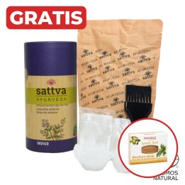 SATTVA FARBA ZIOŁOWA INDIGO 150G + gratis mydło