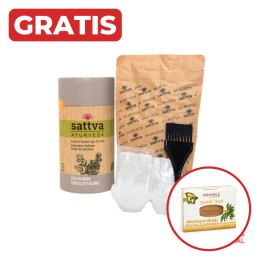 SATTVA FARBA ZIOŁOWA ASH BLONDE 150G + gratis mydło