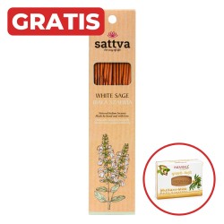 SATTVA INCENSE WHITE SAGE 30G + gratis mydło