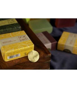 Ręcznie robione w Indiach mydło 100% VEGAN Neroli i Limonka 125g Soil&Earth ujędrniające i orzeżwiające