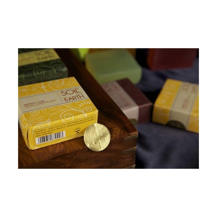 Naturalne Mydło Neroli i Limonka, 100g, Soil & Earth