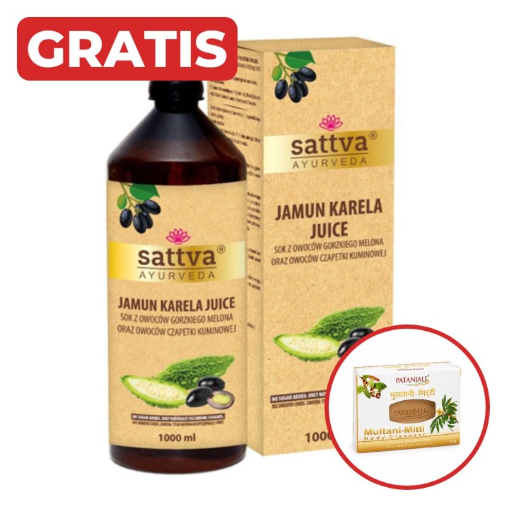 SATTVA JUICE JAMUN KARELA 1L + gratis mydło