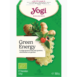 Herbata GREEN ENERGY Zielona energia BIO 17 torebek Yogi Tea - zdjęcie produktu