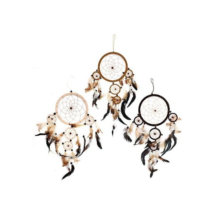 Bali Dreamcatchers - Large Round - Cream/Coffee/Choc - zdjęcie produktu