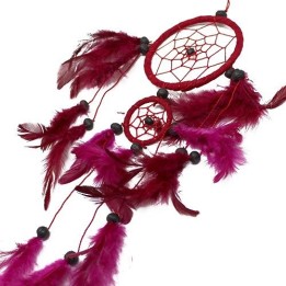 Bali Dreamcatchers - Medium Round - Black/White/Red - zdjęcie produktu